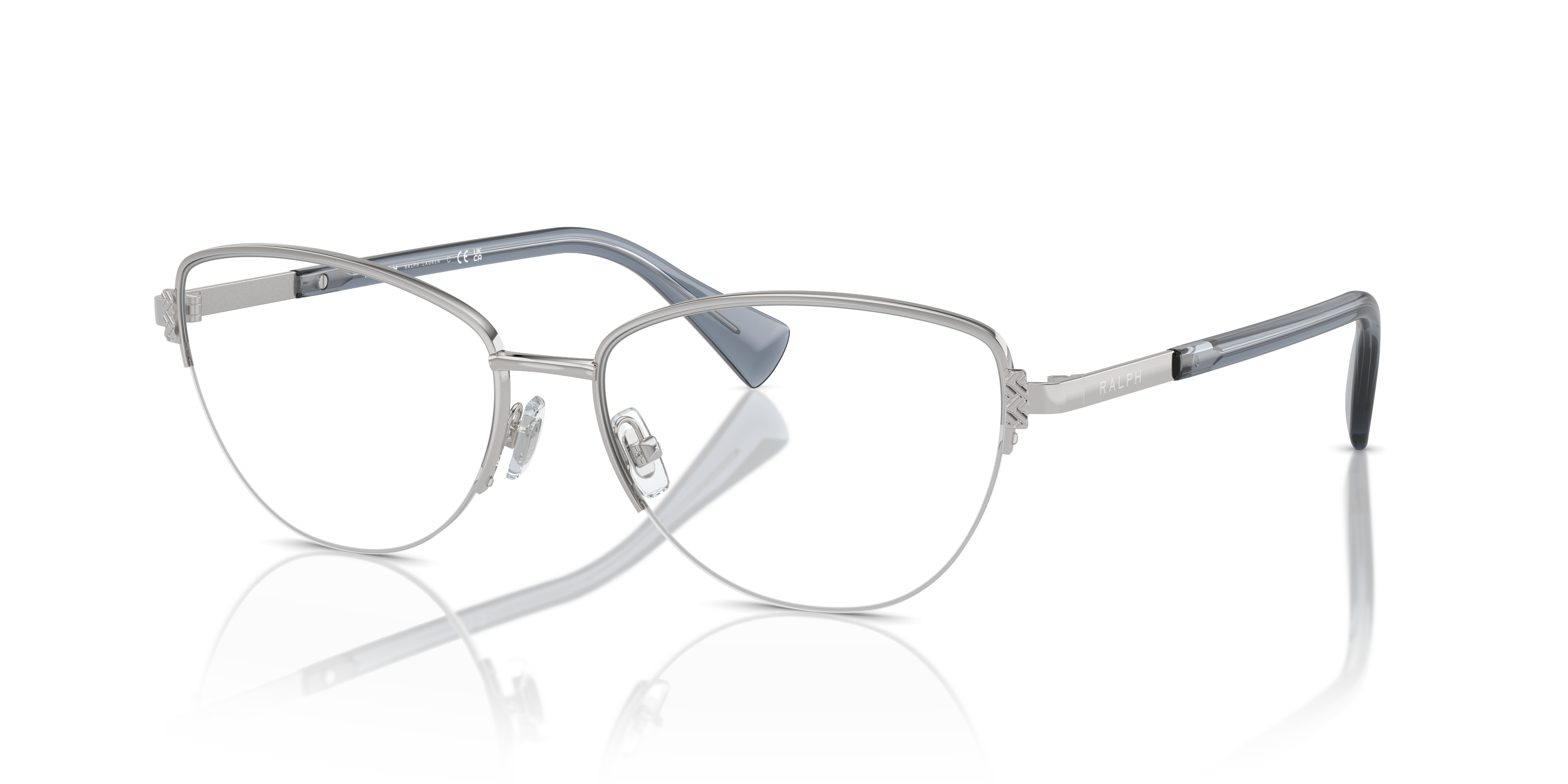 Ralph by Ralph Lauren Unisex Ra6059 Shiny Silver Size 86$