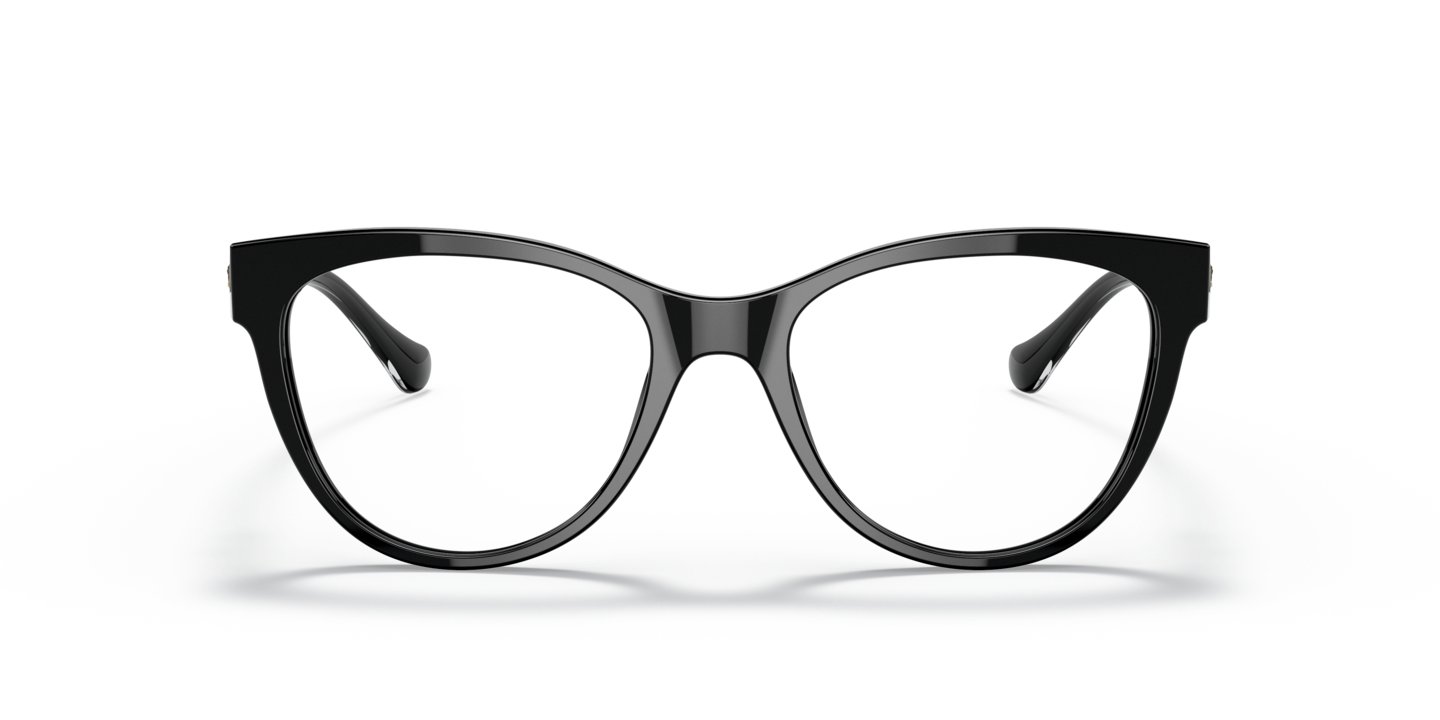 NEW VERSACE VE3304 GB1 BLACK AUTHENTIC EYEGLASSES FRAME VERSACE VE3304 GB1 Black Cat Eye 53 mm Women main image 4