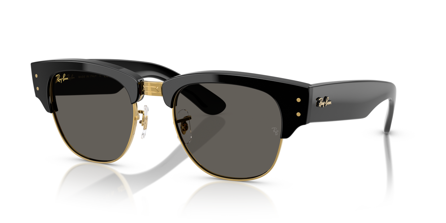 Ray-Ban RB0316S Mega Clubmaster Blacked Out Collection Black On Gold