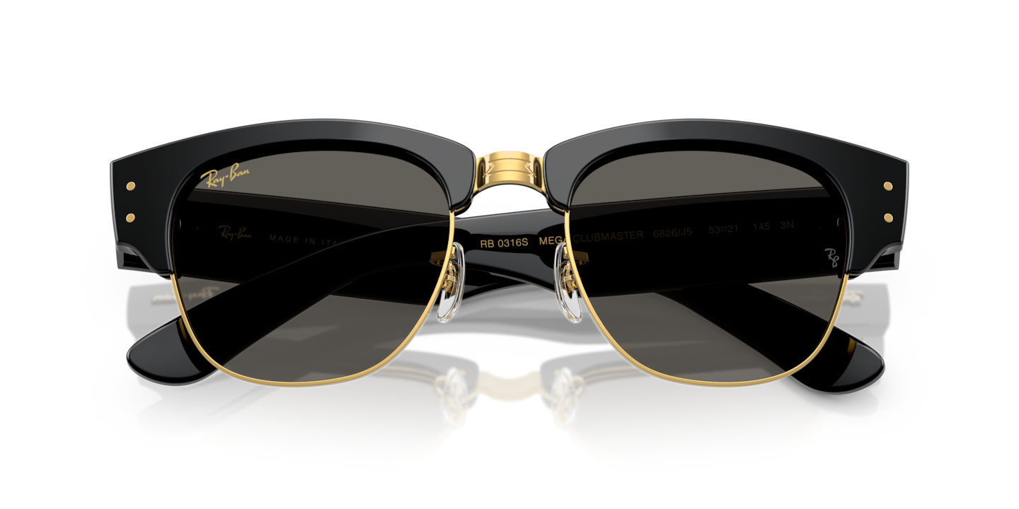 Sunglasses Ray-Ban RB0316S Mega Clubmaster Blacked Out