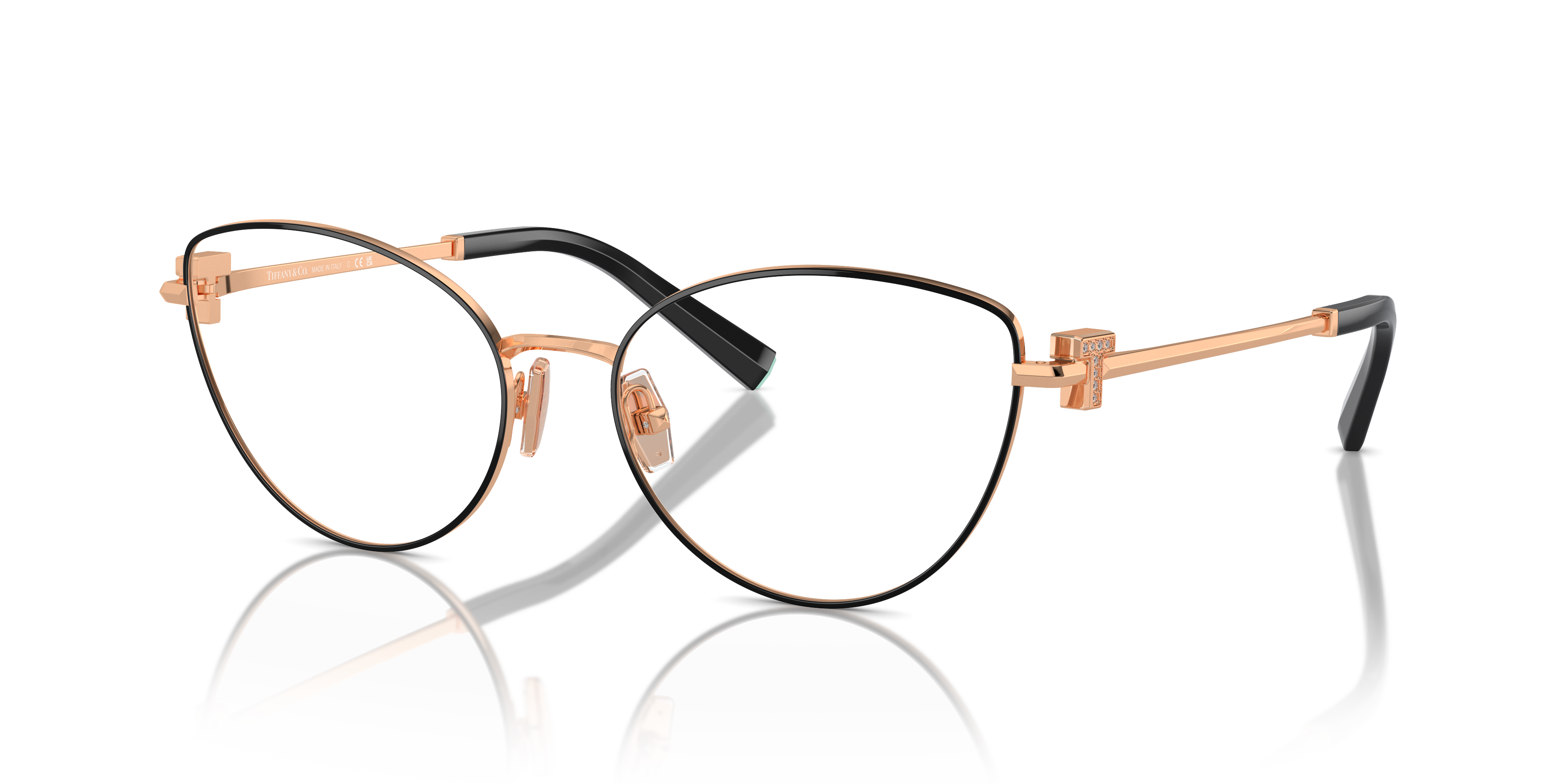 Tiffany Unisex Tf1159b Noir Sur Or Rose Size Standard 268$