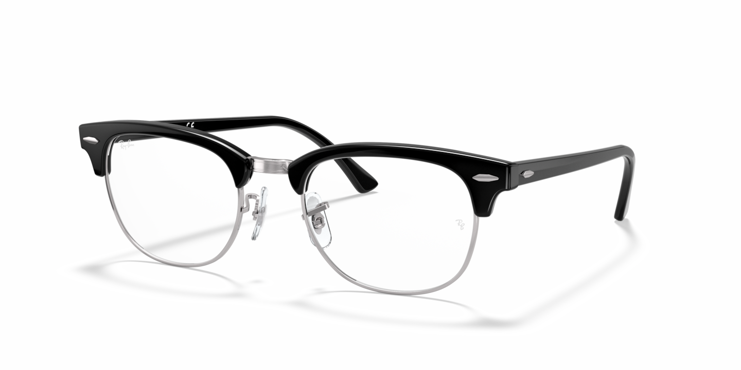 Ray-Ban RB5154 Clubmaster Optics Black On Silver