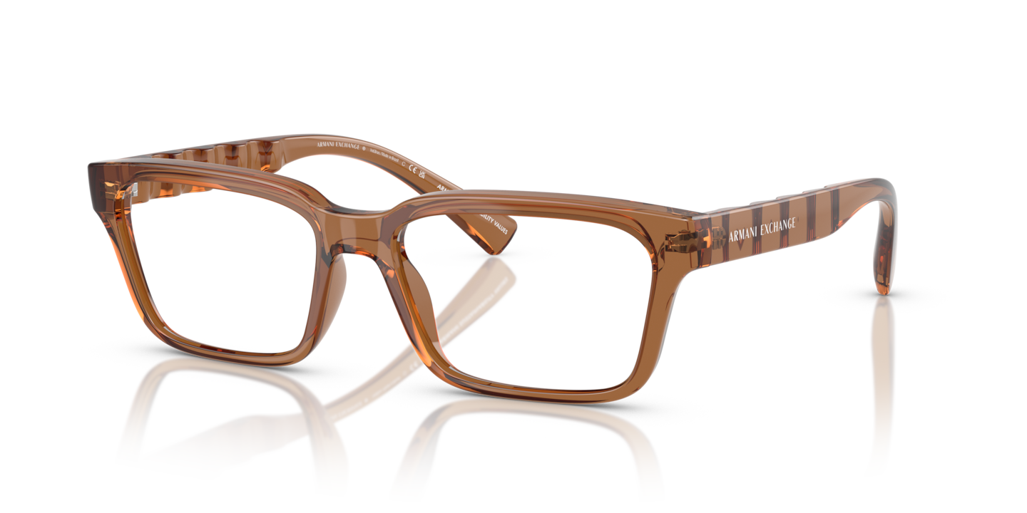 Armani Exchange AX3116 Shiny Transparent Brown