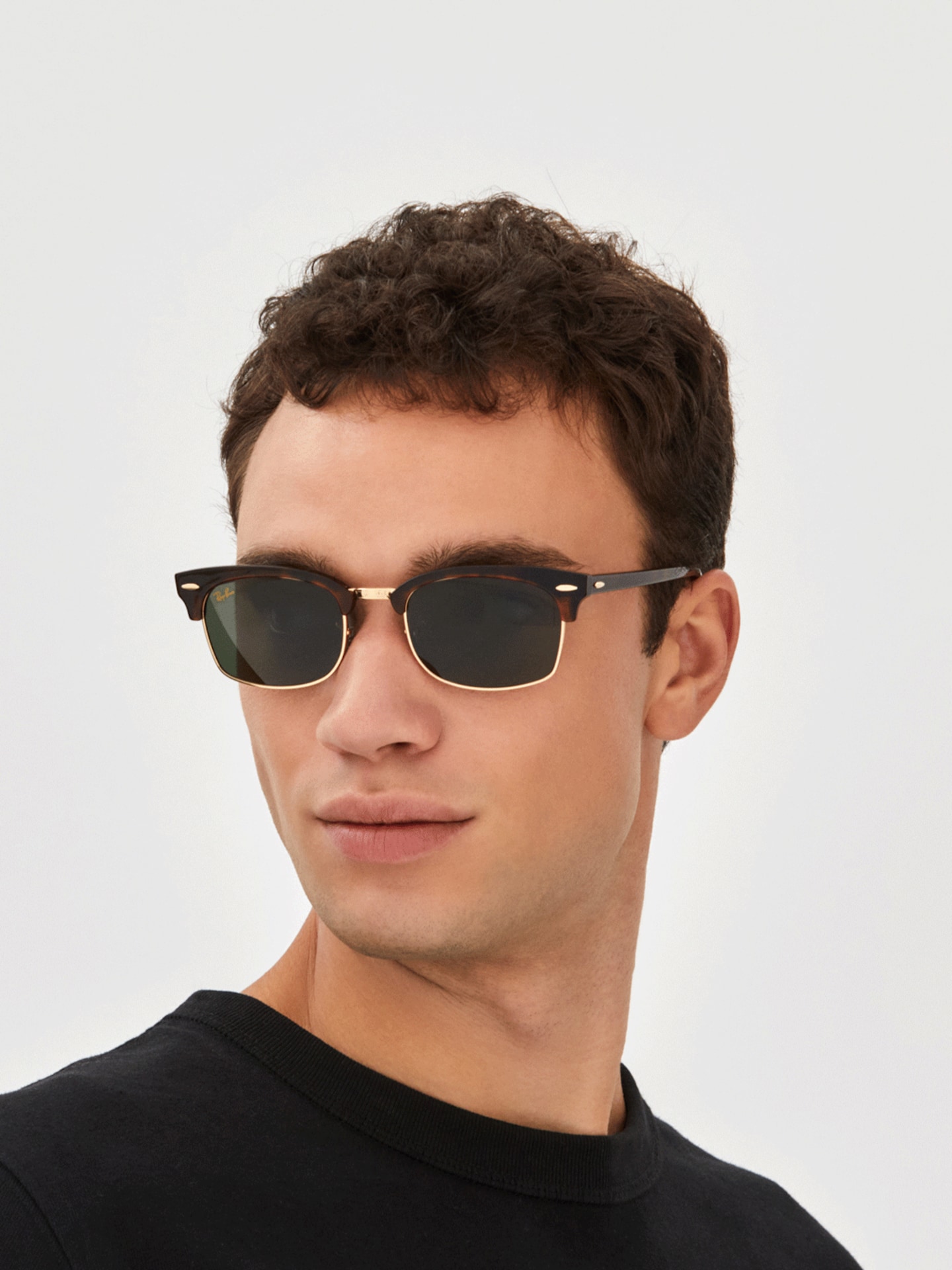 Sunglasses Ray-Ban RB3916 Clubmaster Square Legend Gold | Free