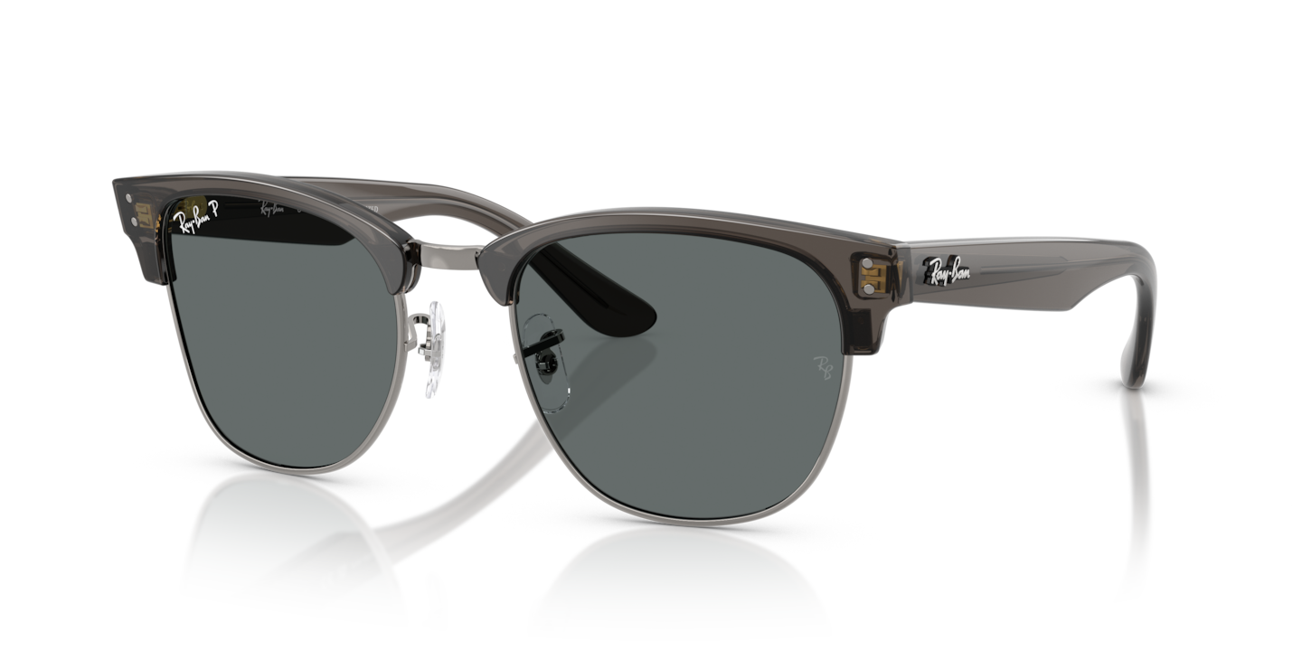 Ray-Ban RBR0504S Clubmaster Reverse Transparent Dark Grey On Gunmetal