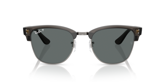 RBR0504S Clubmaster Reverse Ray-Ban Transparent Dark Grey On Gunmetal