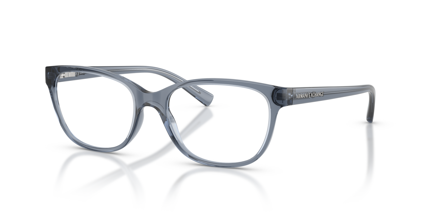 Armani Exchange AX3037 Shiny Transparent Blue