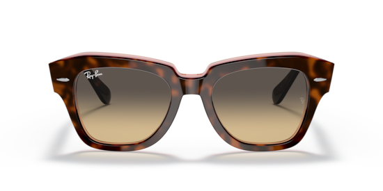 RayBan レイバン サングラス RB2186 ピンクハバナ Occhiali da Sole STATE STREET FLECK in Havana Rosa e Marrone