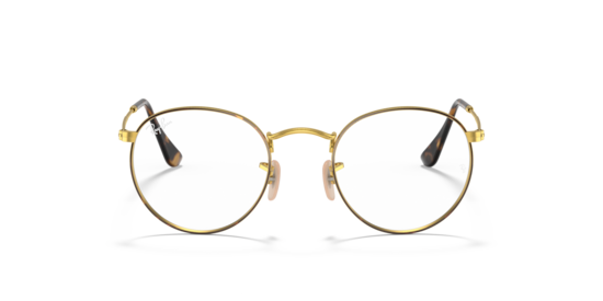 Ray-Ban rb3447v ライトピンク ROUND METAL OPTICS Eyeglasses with Rose Gold Frame - RB3447V