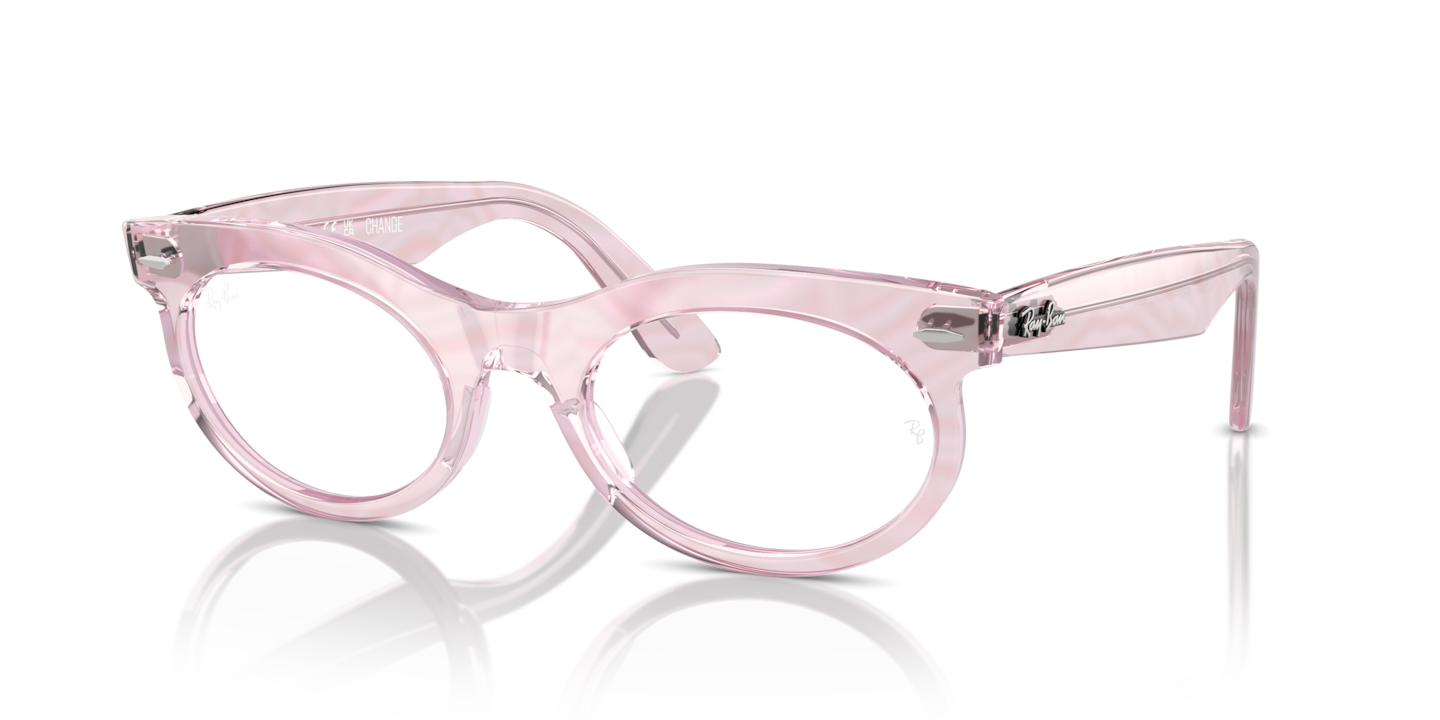 Ray-Ban RB2242V Wayfarer Oval Optics Change Photo Waves Purple