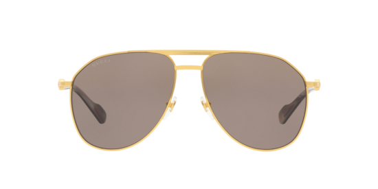 GG1220S Gucci Gold Clear