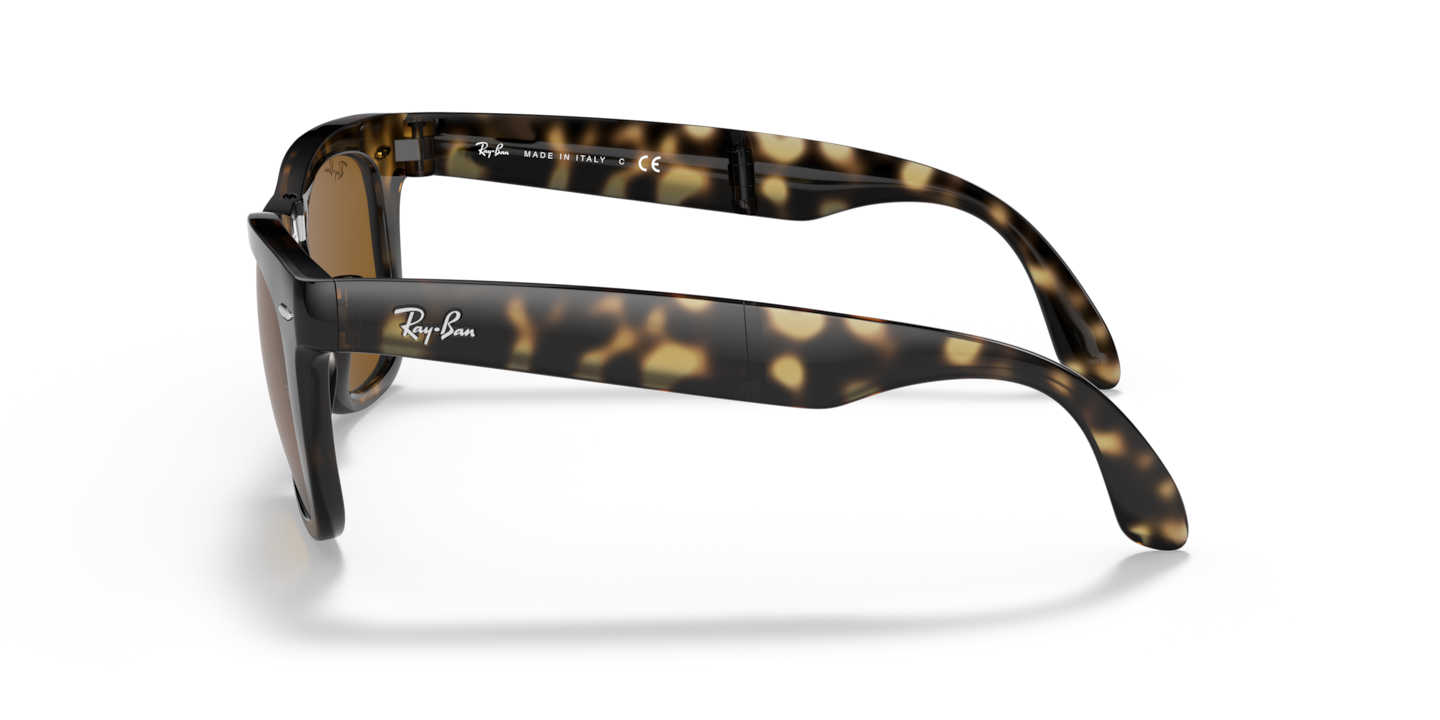 【新品】 Rayban Wayfarer Folding RB4105 WAYFARER FOLDING CLASSIC Sunglasses in Light Havana and B-15 Brown