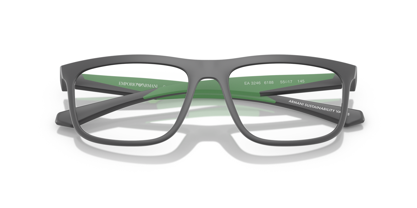 Emporio Armani Women\'s Grey and Green Eyeglasses Eyeglasses Woman Emporio Armani EA 3193 5097 - price: €75.30  main image 3