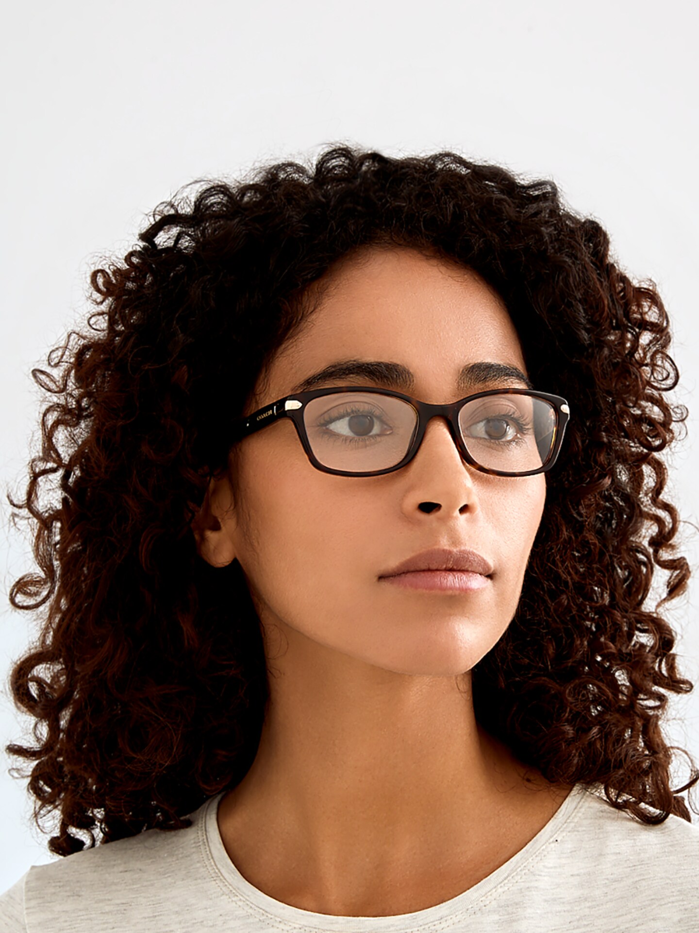 NEW COACH women\'s hc6065 5291 eyeglasses in dark tortoise Coach Women`s Eyeglasses HC6065 5291 Dark Tortoise Military  main image 3