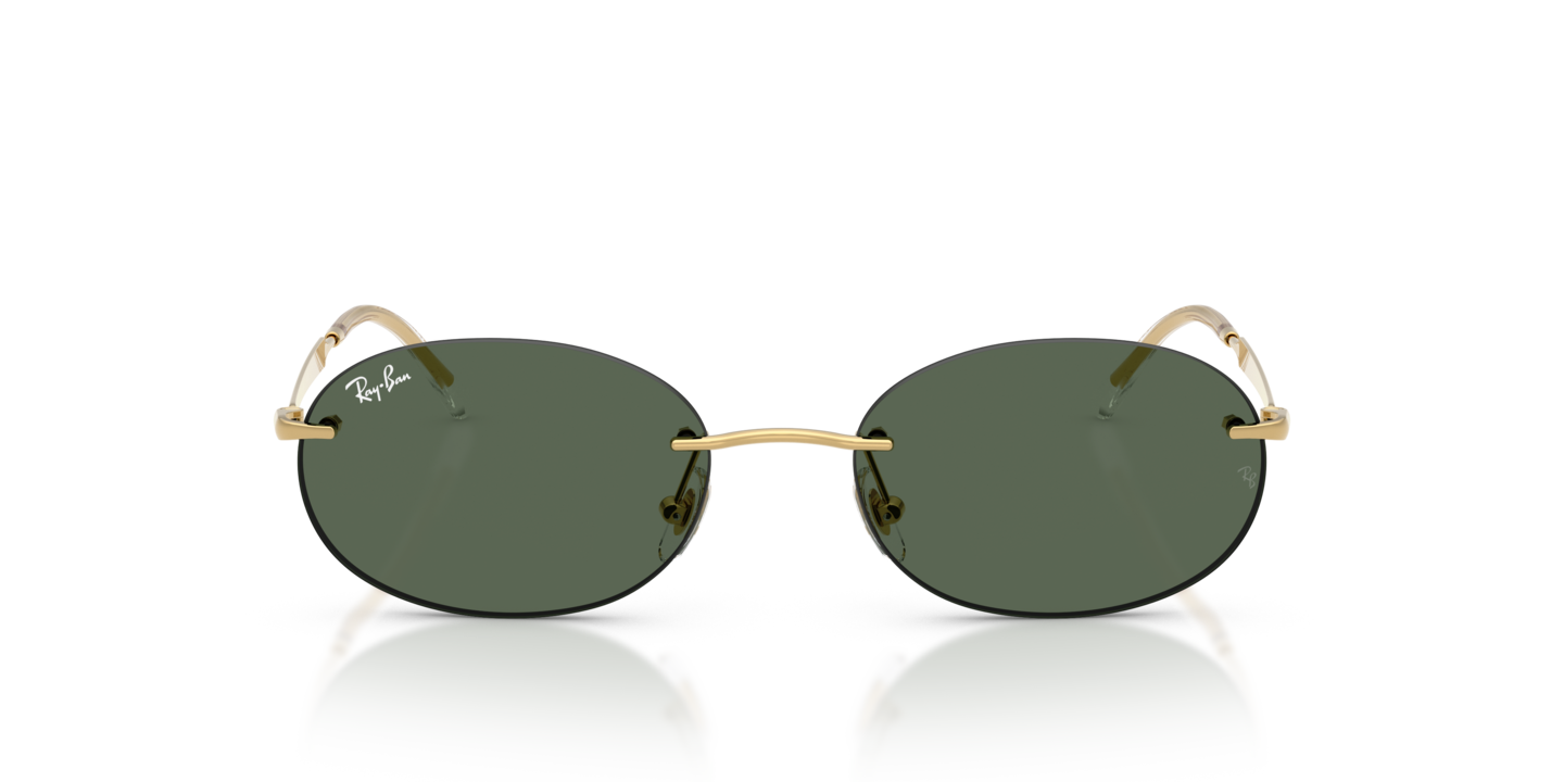 Ray-Ban Women\'s TRANSPERENT LIGHT GREEN Round Sunglasses with Gradient Lenses Sunglasses Ray-Ban RB3447 Round Metal | Free Shipping  main image 4