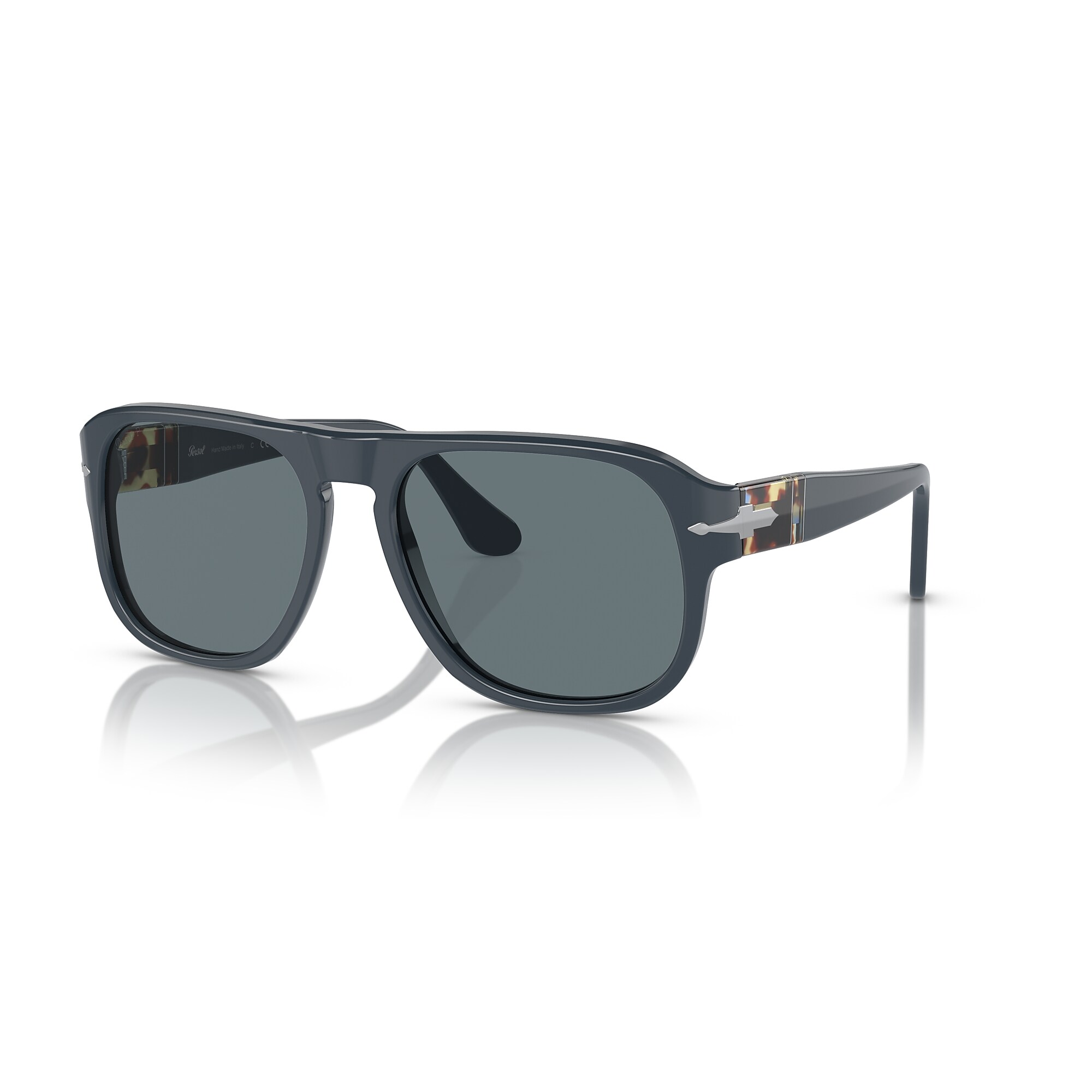 Persol Dusty Blue Sunglasses with Dark Polar Lenses Persol PO1002S Sunglasses in Blue | Persol® Persol USA main image 2