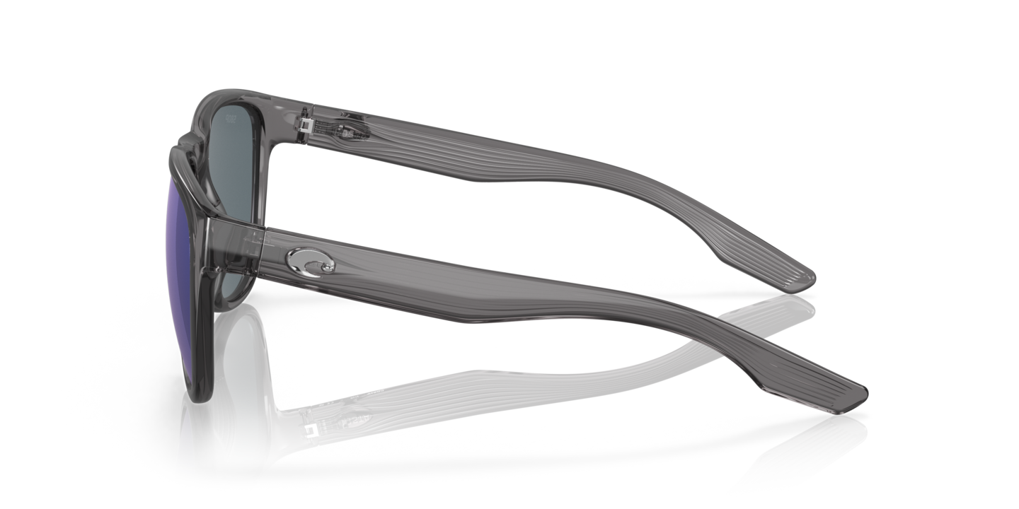 Unisex Costa Del Mar 6S9082 Irie Shiny Black Sunglasses New Costa Irie XL (55-20) with Gray lenses and Black frame  main image 2