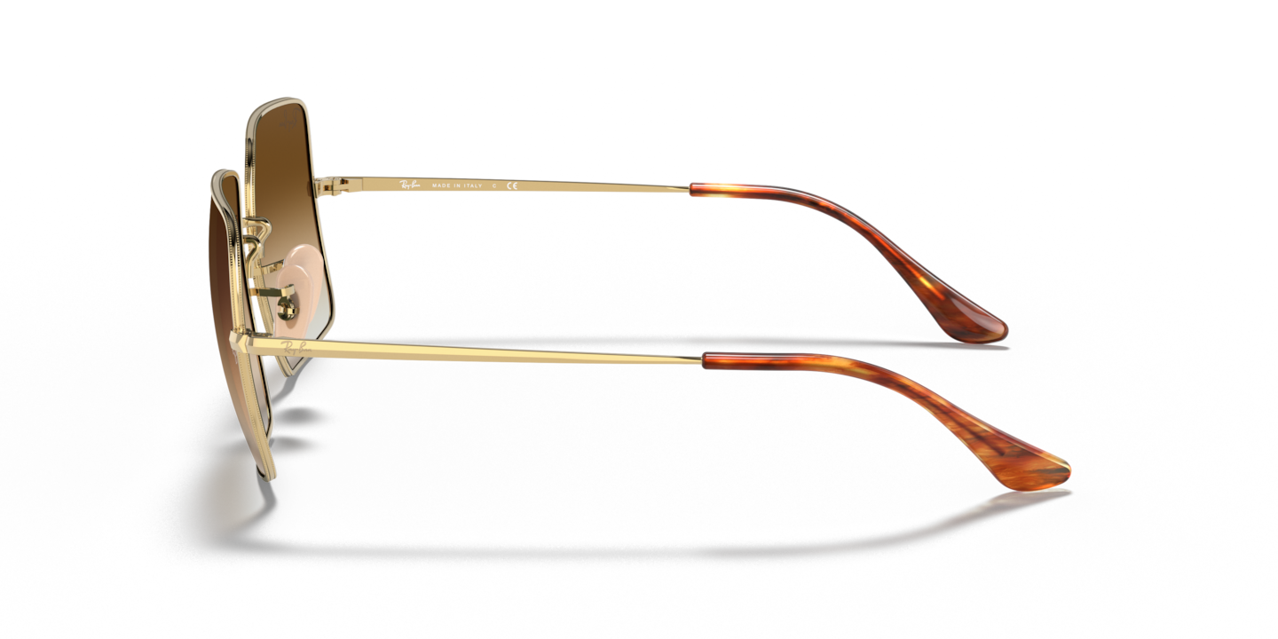 Ray-Ban Square 1971 Classic Gold Brown Gradient Sunglasses RB1971 54-19 Ray-Ban 1971 - Flight Sunglasses main image 3