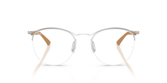 Ray-Ban rb3447v ライトピンク ROUND METAL OPTICS Eyeglasses with Rose Gold Frame - RB3447V