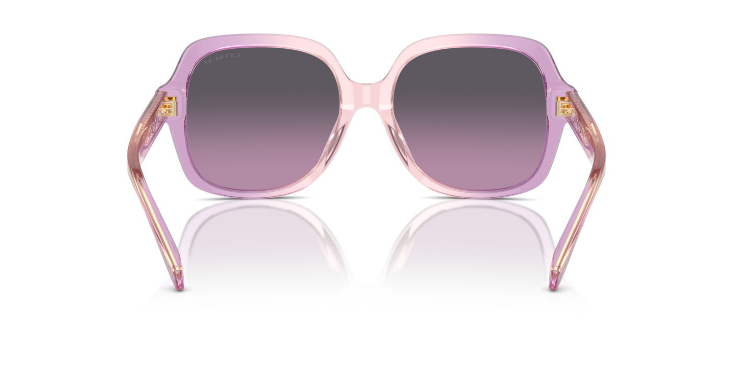 NWT Coach Light Gold and Purple Gradient Sunglasses Coach HC8315 C3445 sunglasses for women in Gradient  main image 3