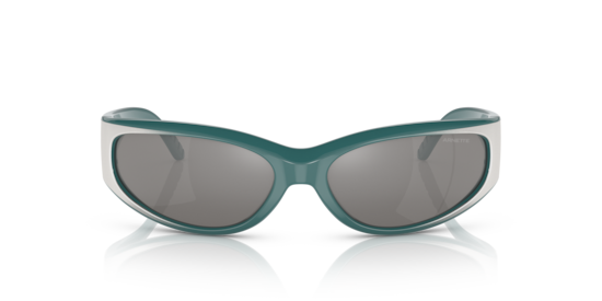 AN4302 Catfish Arnette Green Gradiant Metal Silver