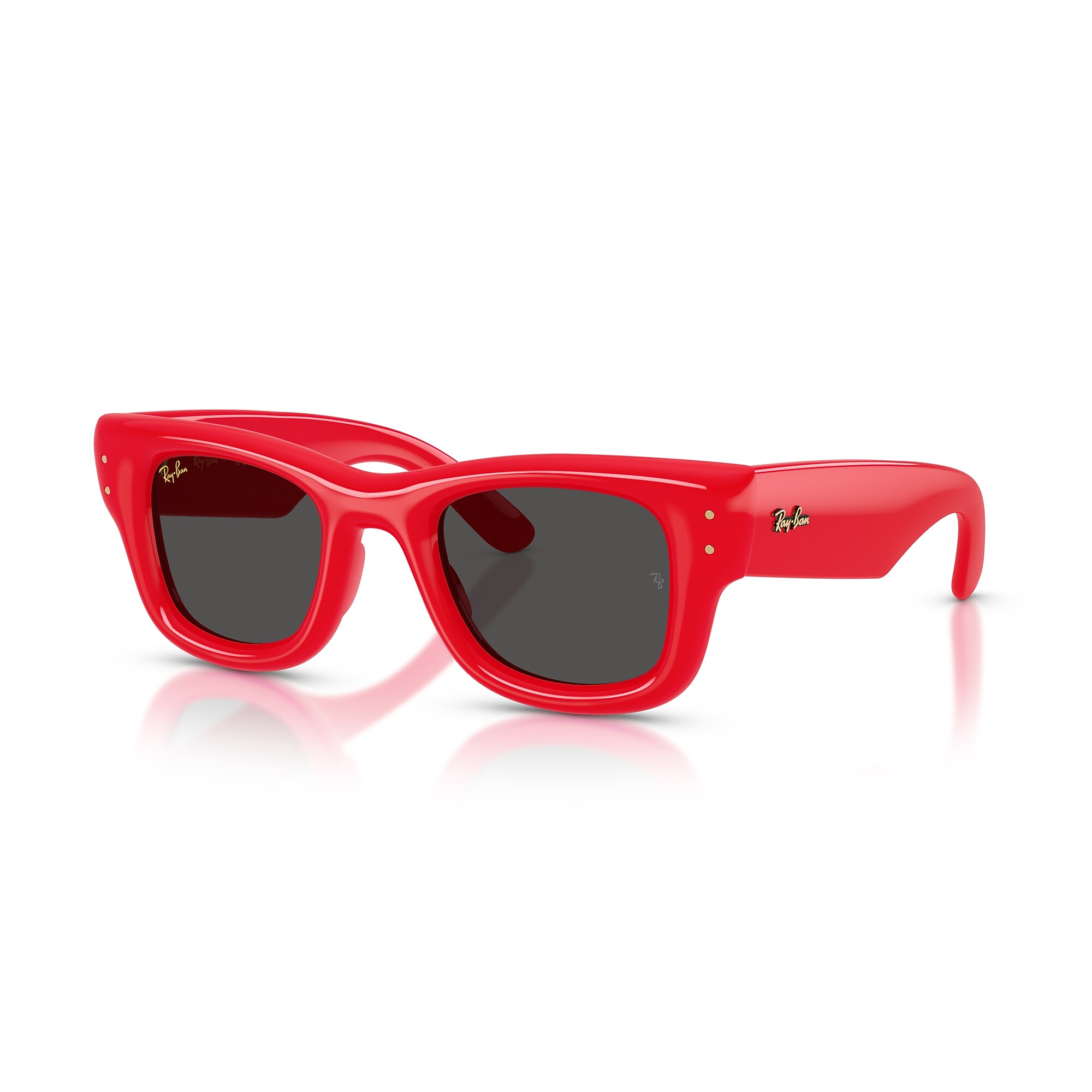 Ray-Ban Black Front Red Temple Wayfarer Sunglasses Ray-Ban RB2140 Original Wayfarer Bio-Based Sunglasses  main image 2