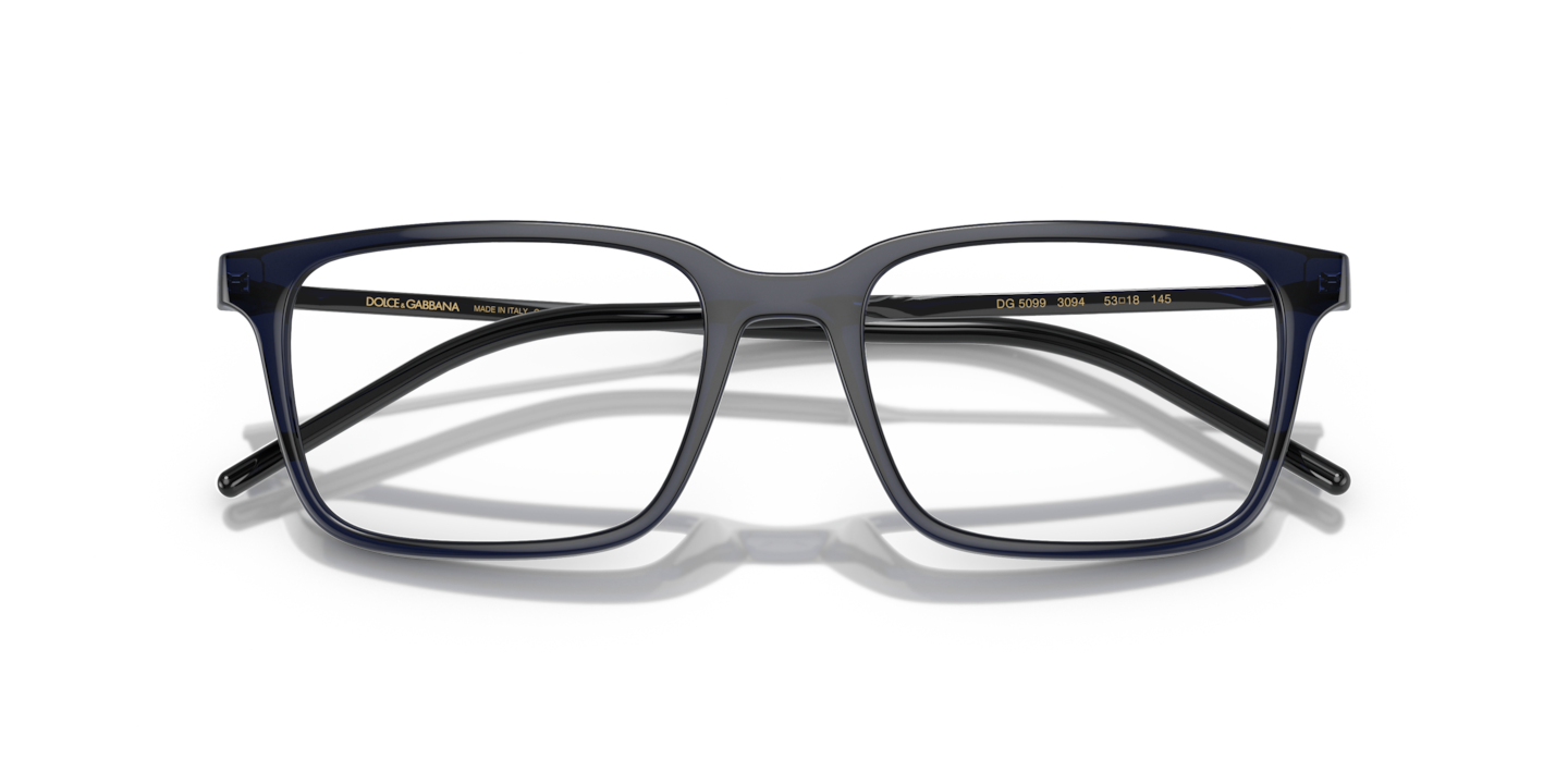 DOLCE&amp;GABBANA メガネフレーム D&amp;G5099T 082 Amazon.com: Dolce & Gabbana DG 5099 Transparent Blue 55/18/145 men