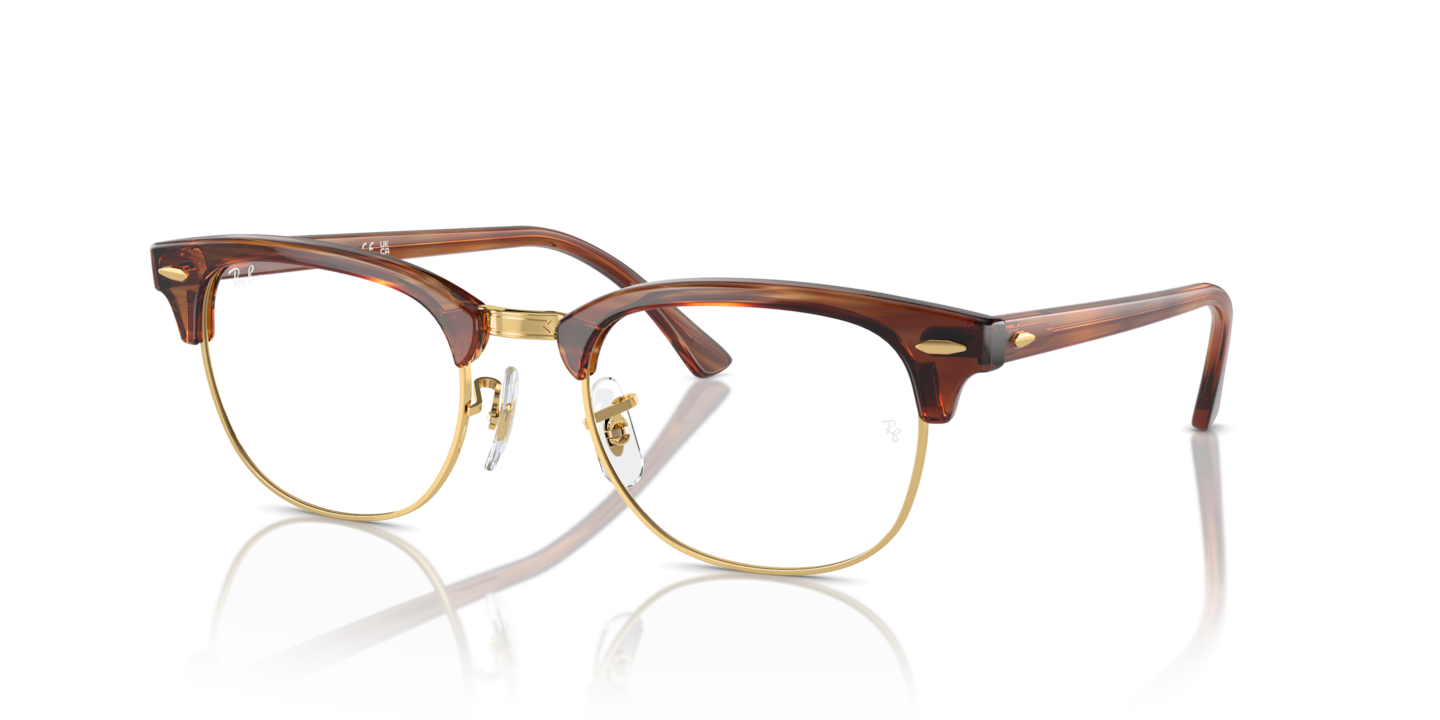 Ray-Ban RB5154 Clubmaster Optics Striped Brown
