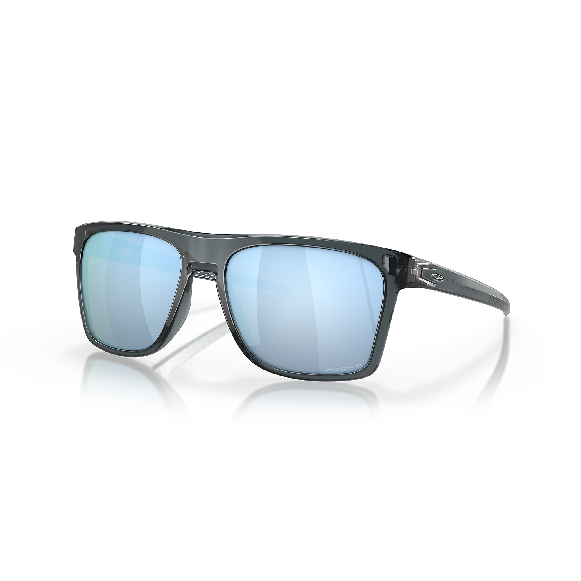 OAKLEY(オークリー) LEFFINGWELL crystal BK Oakley Mens Fit Leffingwell Crystal Black Frame - Prizm Deep