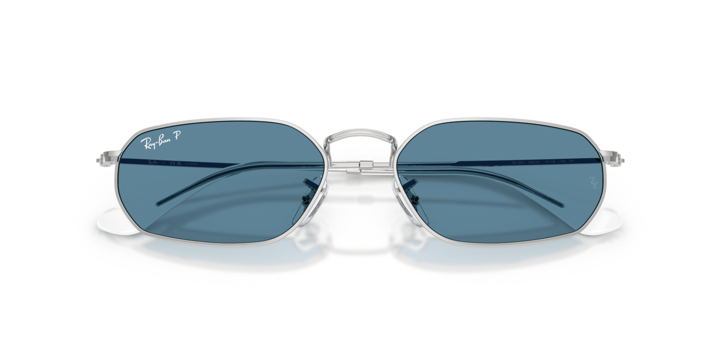 Ray-Ban EXC Blue Lens Tint Silver Metal Aviator Sunglasses Ray-Ban RB2205 Bill One - Aviator Blue Frame Prescription  main image 3
