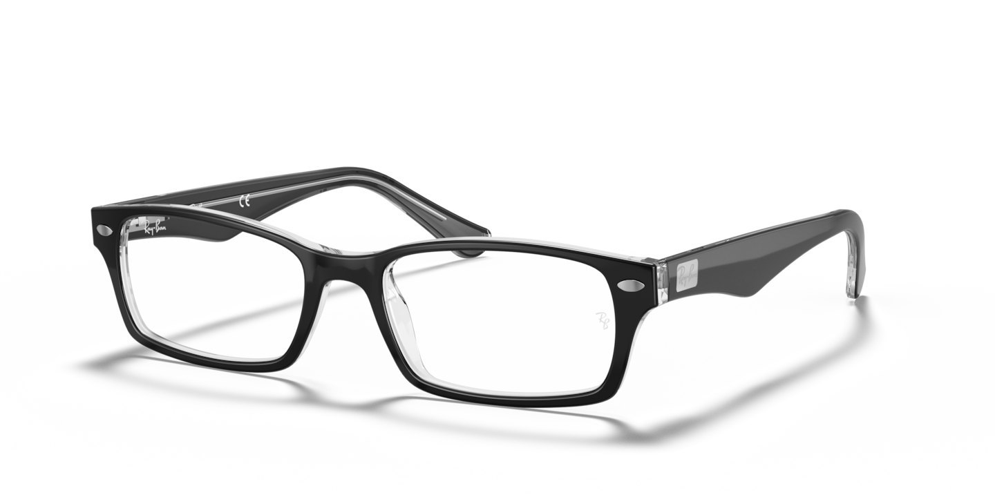 Ray-Ban RB5206 Optics Black On Transparent