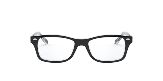 RB1531 Optics Kids Ray-Ban Black On Transparent