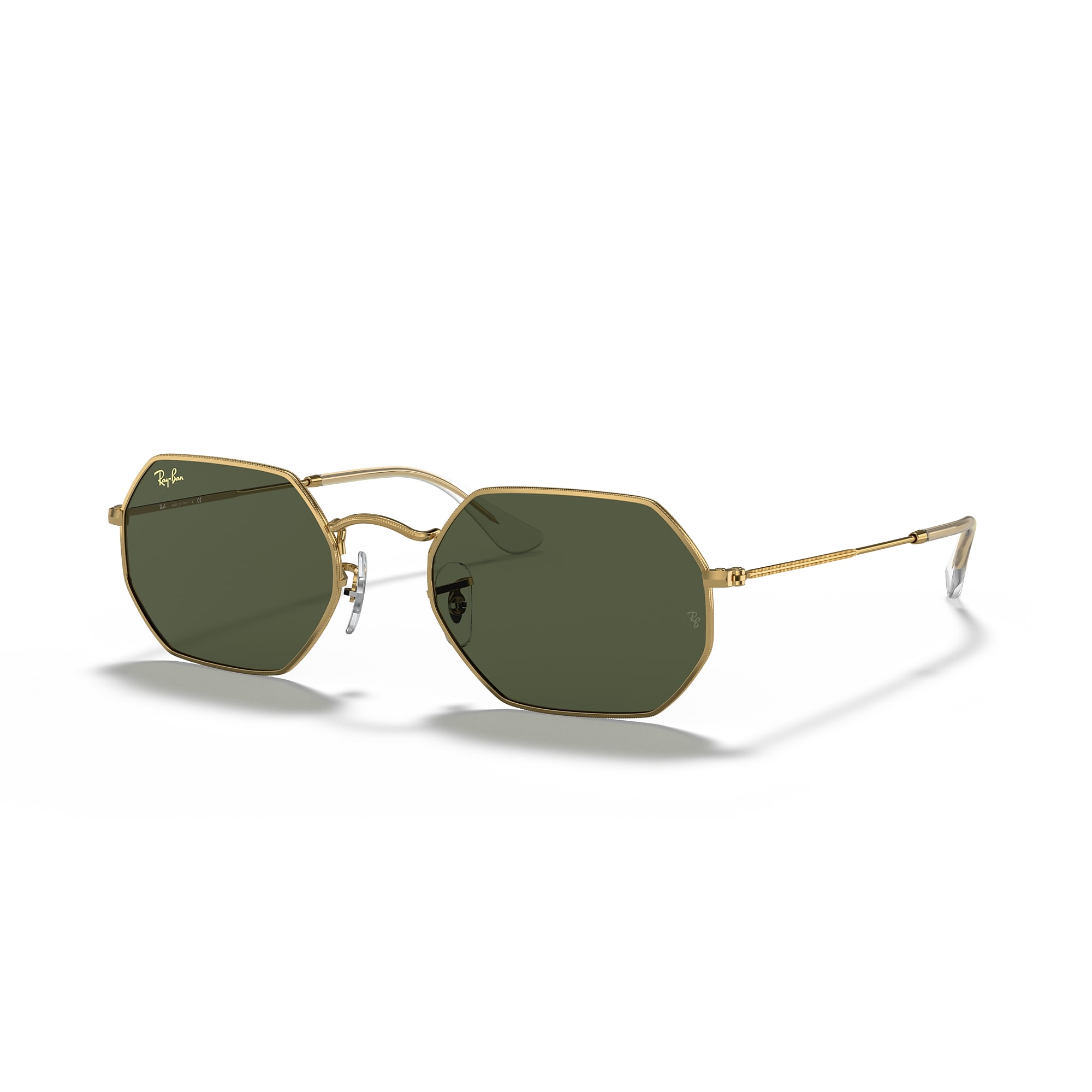Ray-Ban ブラック ゴールド サングラス Sunglasses Ray-Ban RB3556 Octagonal Legend Gold | Free