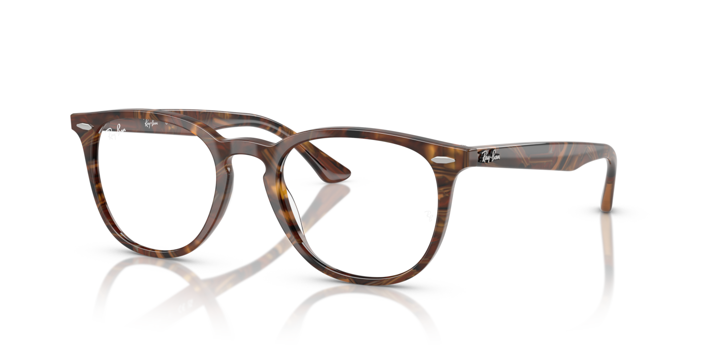 Ray-Ban RB7159 Optics Transparent Fantasy Brown Yellow