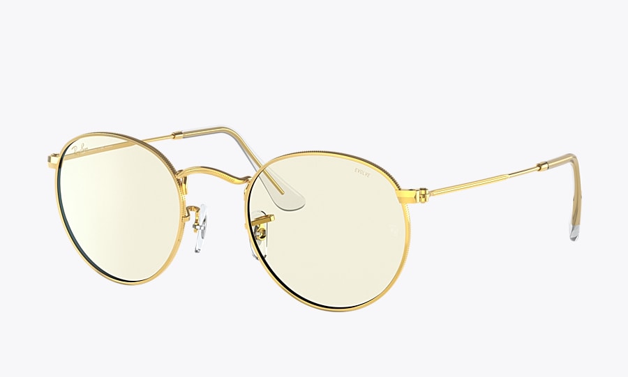 Sunglasses Ray-Ban RB3447 Round Blue-Violet Light Clear Evolve