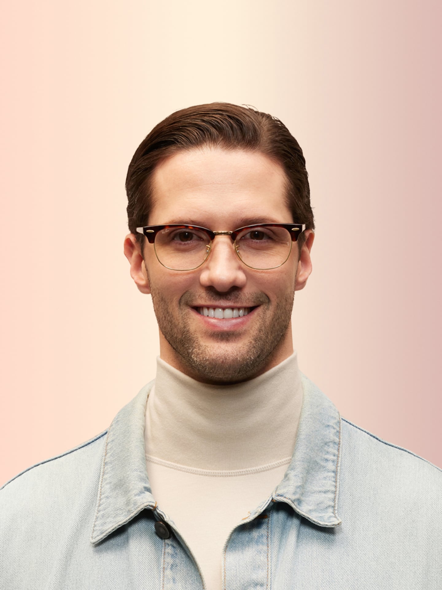 Ray Ban Clubmaster Glasses On Face Face Ray Ban Clubmasters