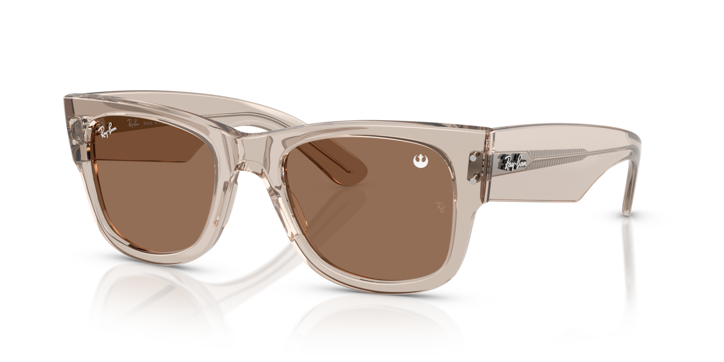 Ray-Ban RB0840S Ray-Ban Star Wars™ – The Rebel Alliance Mega Wayfarer Transparent Light Brown