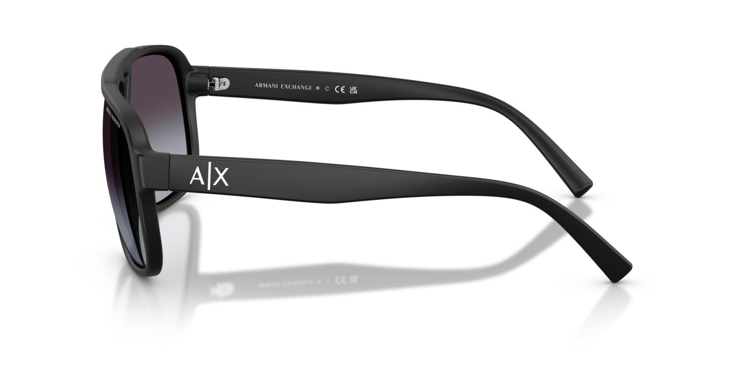 Armani Exchange AX 4104S Plastic Rectangle Sunglasses Amazon.com: Armani Exchange A|X AX4104S 80788G 61MM Matte  main image 4