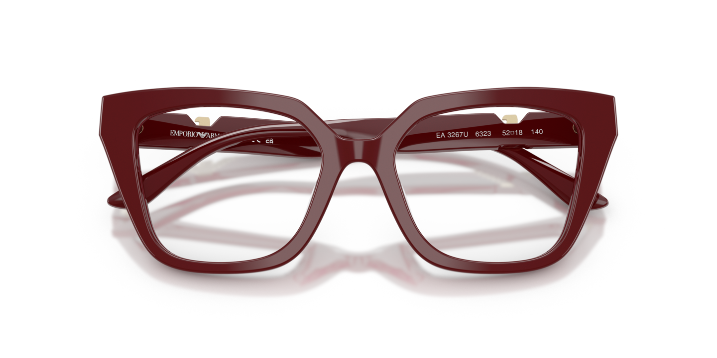 Emporio Armani Women\'s Raspberry Red Eyeglasses! Emporio Armani EA3246 Eyeglasses | LensCrafters main image 2