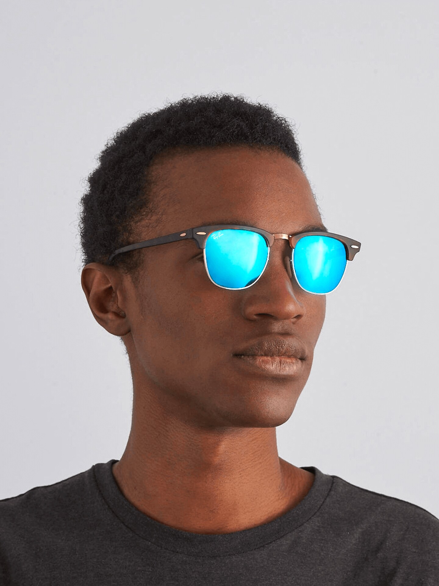 Clubmaster Blue Light Ray Ban Clubmaster Cristal Azul Sunglasses 