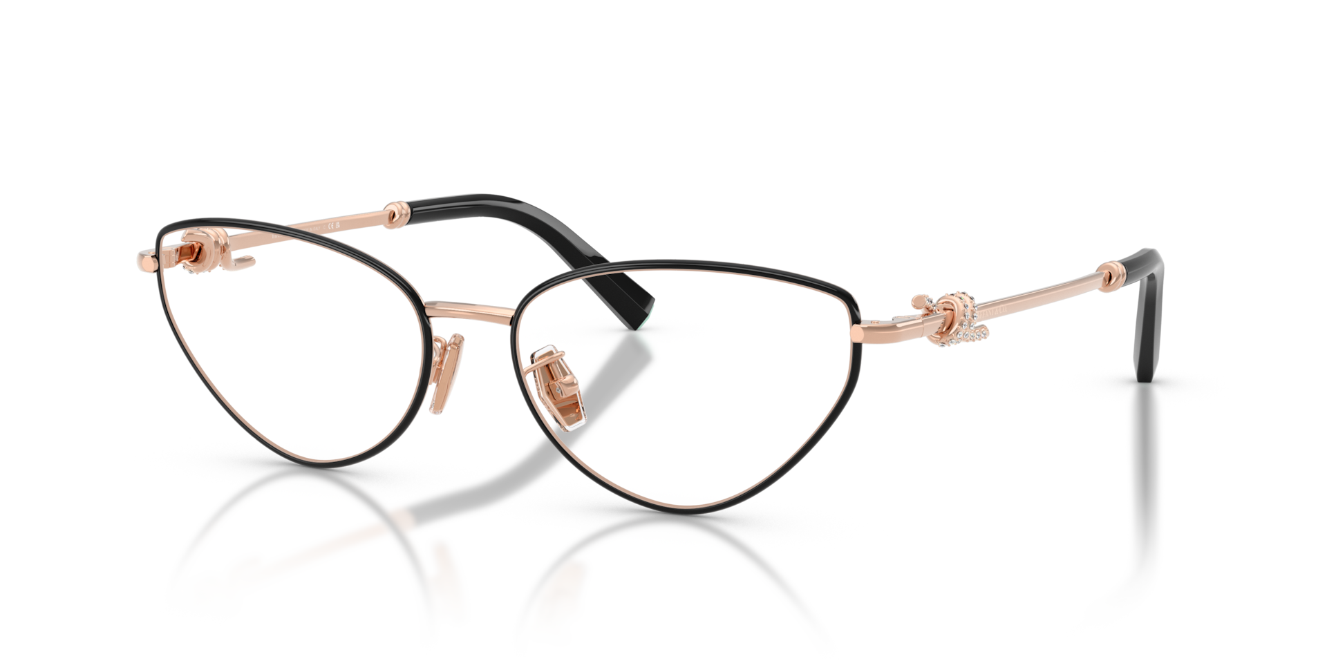 Tiffany Unisex Tf1172b Noir Sur Or Rose Size 535$