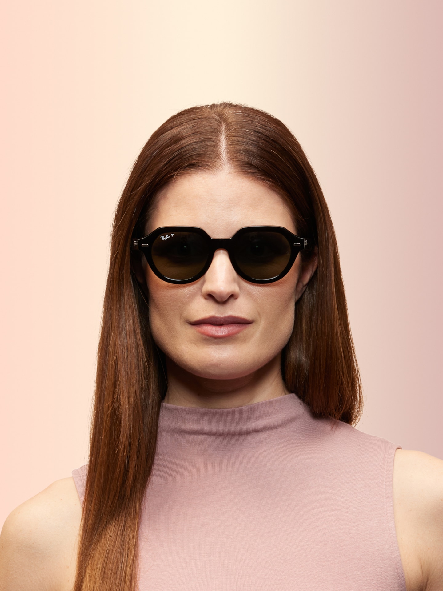 小物 RayBan GINA RB4399F Ray-Ban RB4399 Gina XL (53 - 21) with Green lenses and Black frame