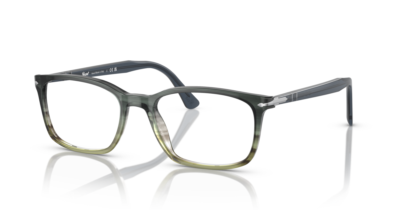 Persol PO3189V Grey Striped Green Gradient