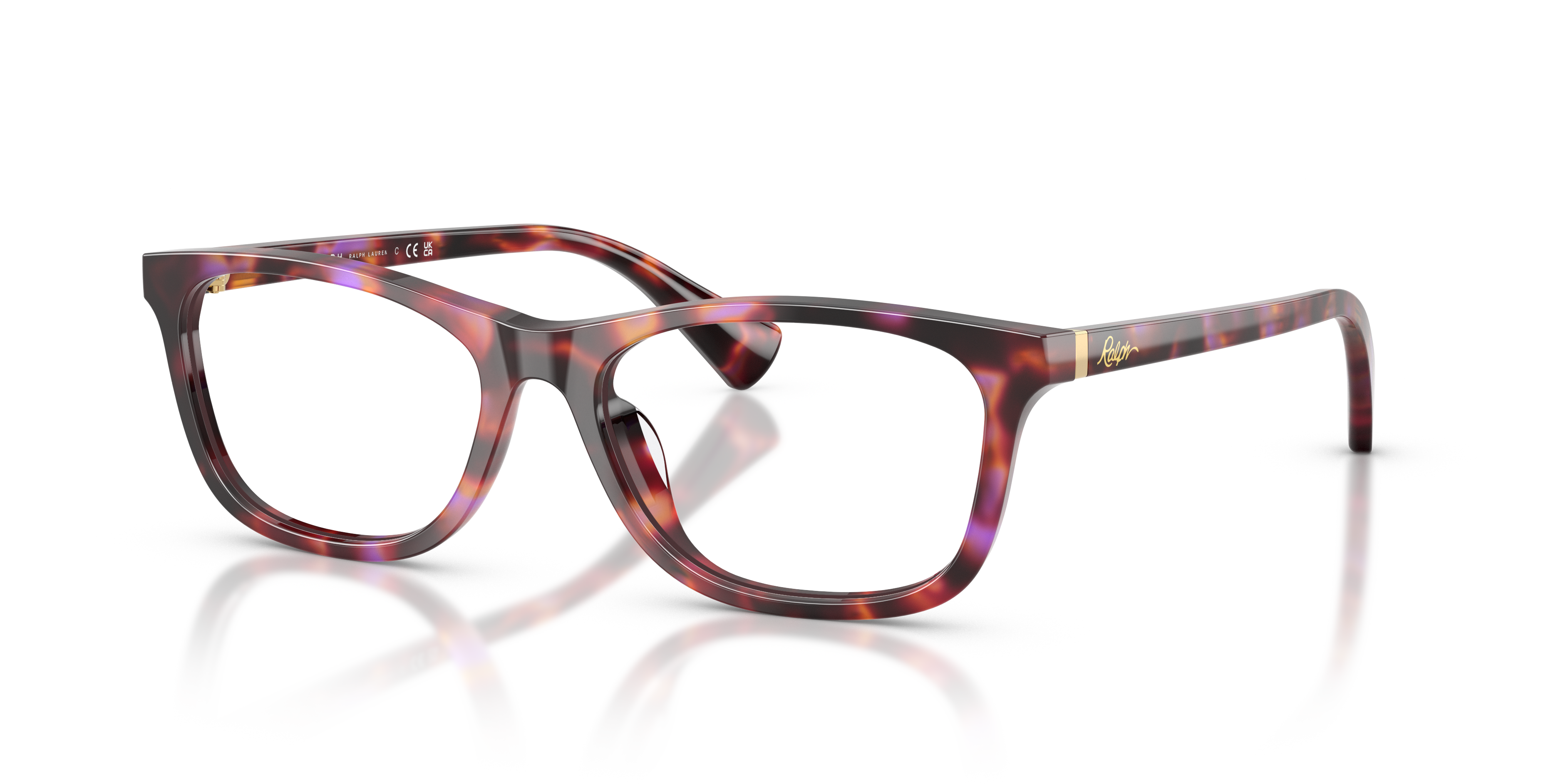 Ralph by Ralph Lauren Unisex Ra7179u Shiny Purple Havana Size 157$