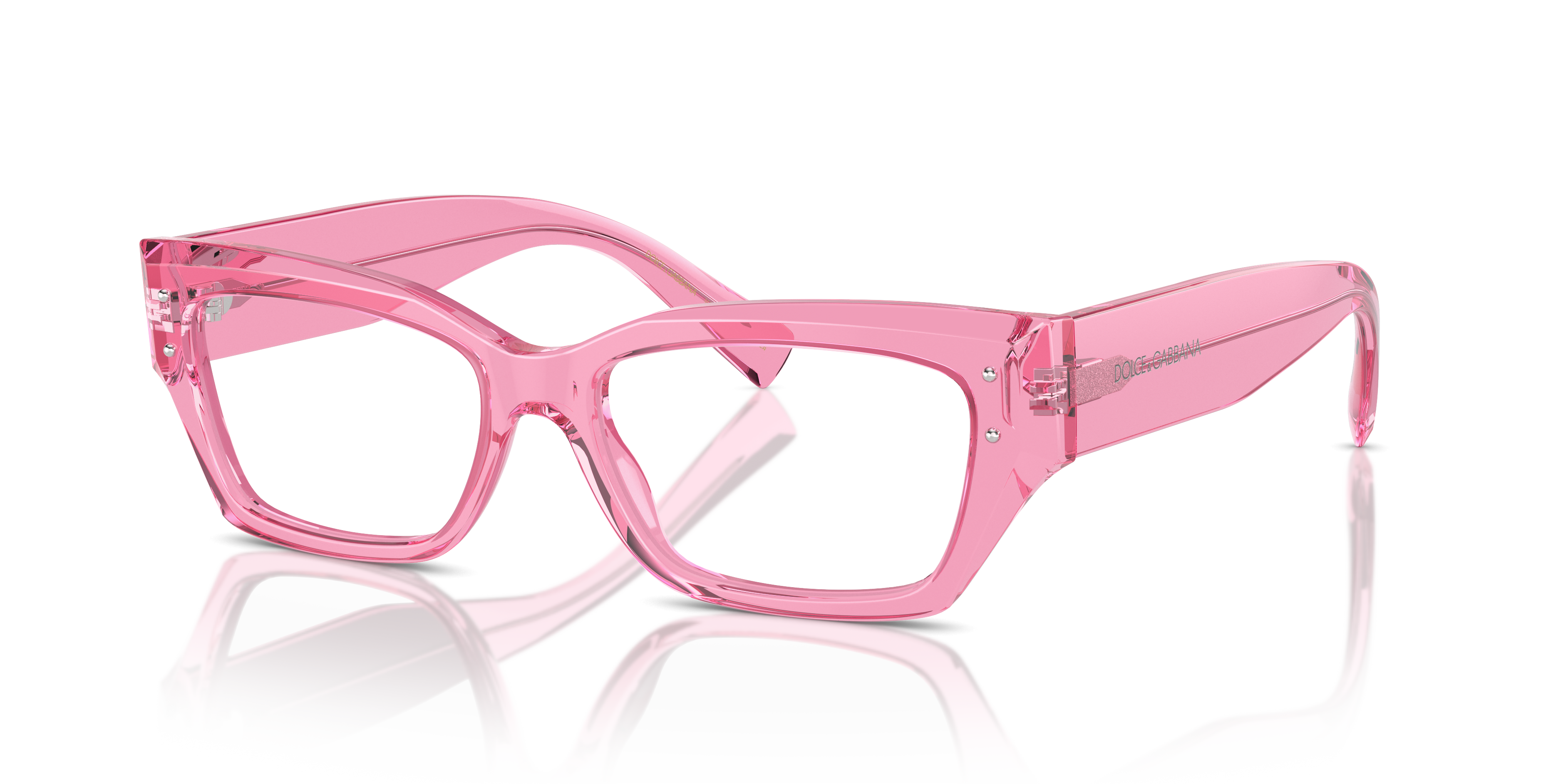Dolce Gabbana Unisex Dg3387 Transparent Pink Size 255$