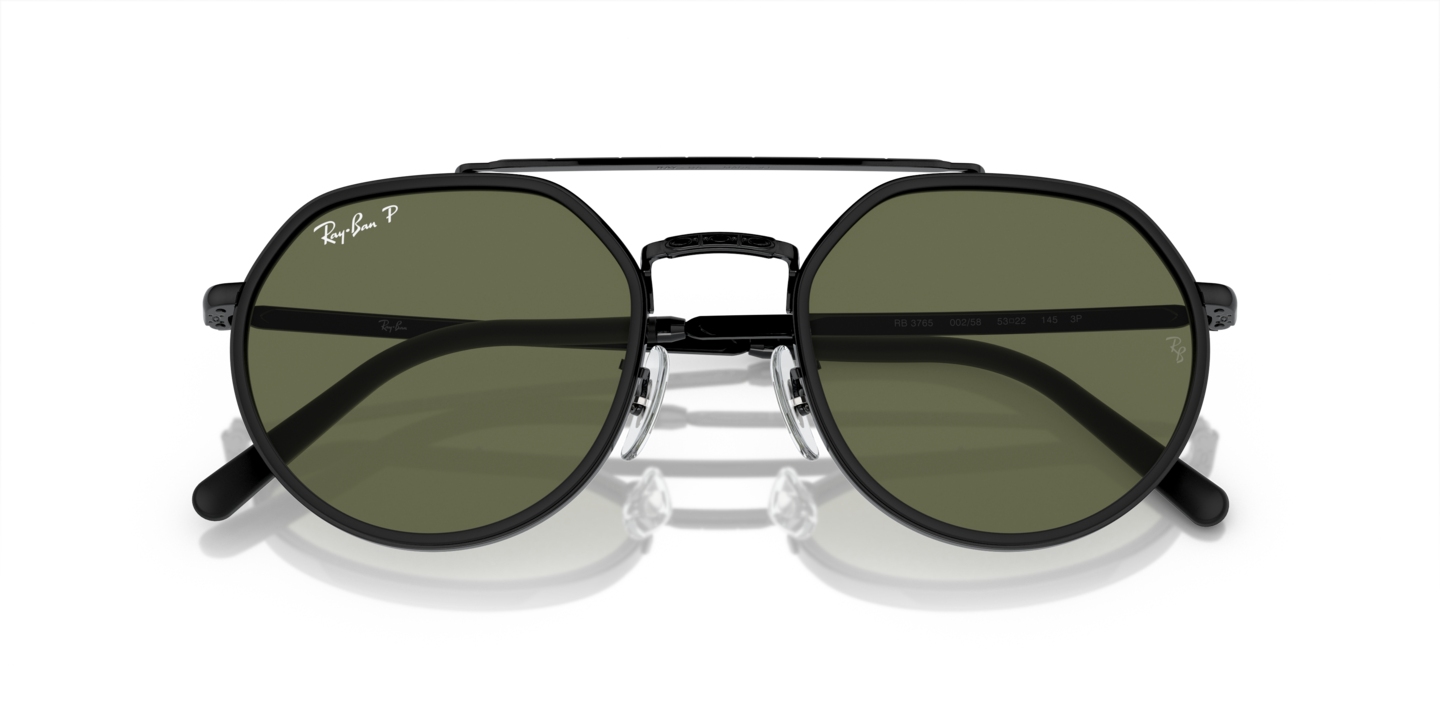 Ray-Ban RB3665 Eyeglass Frames Brown Green Ray-Ban RB3663 XL (60 - 17) with Green lenses and Grey frame  main image 3