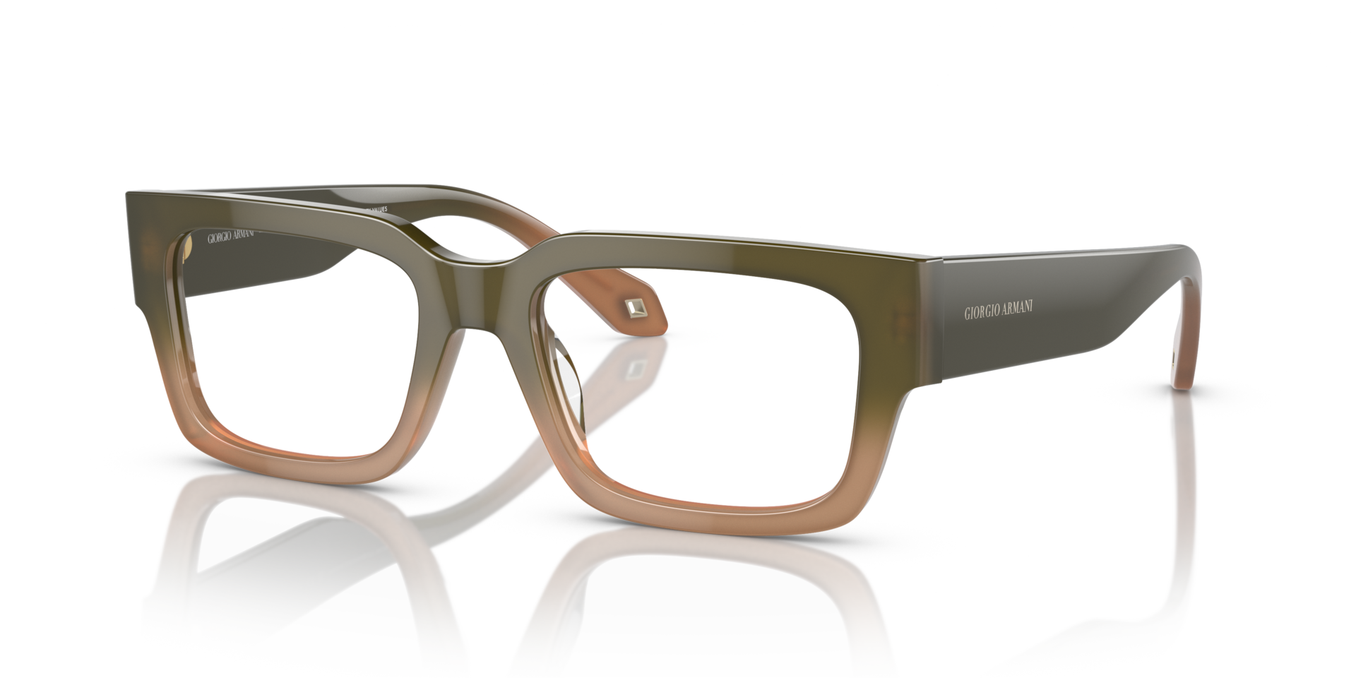 EAN 8056597833585 product image for Giorgio Armani Unisex Ar7243u Gradient Green, Brown Size: Standard | upcitemdb.com