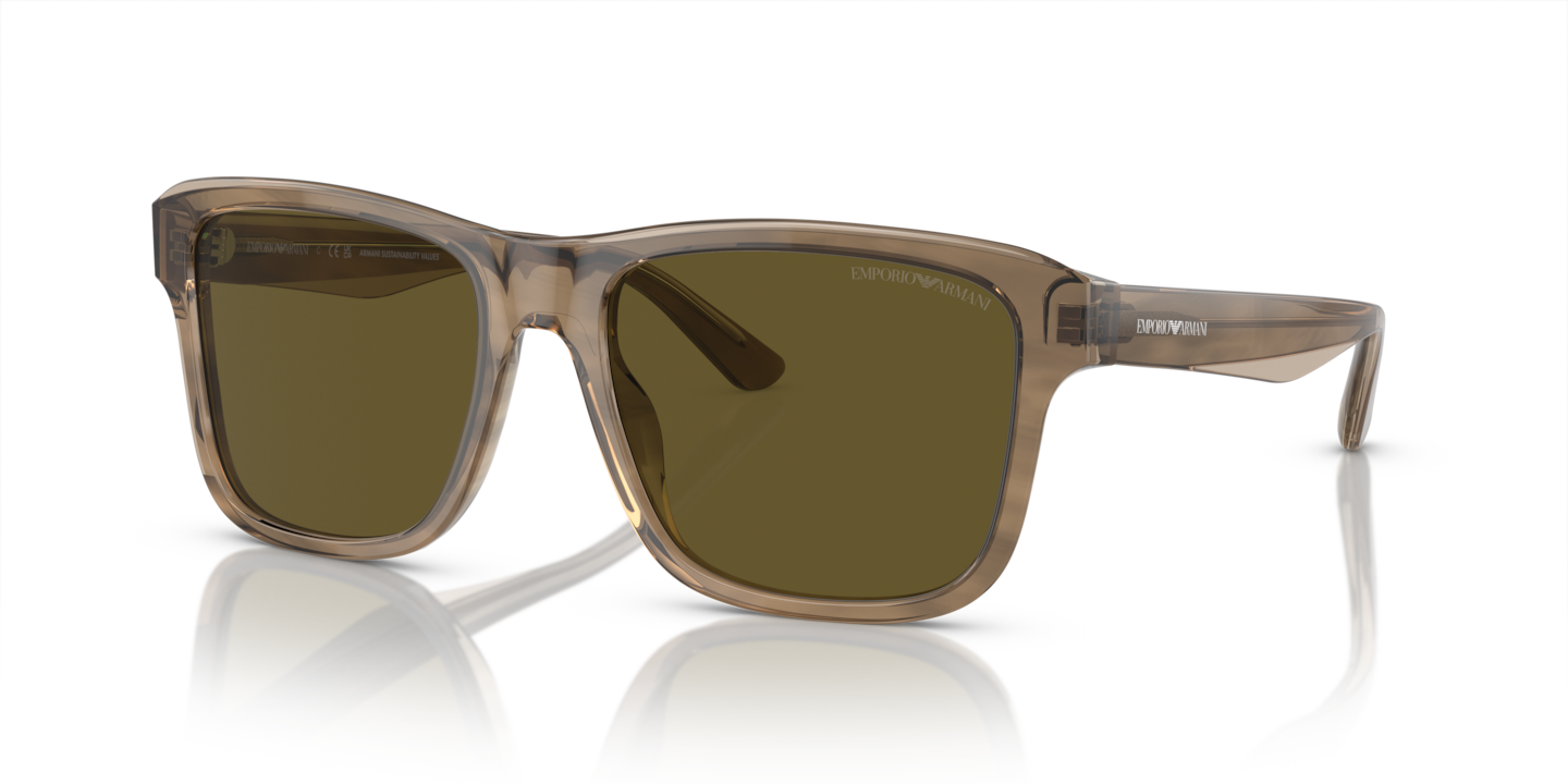 Emporio Armani EA4208 Shiny Green/Top Brown
