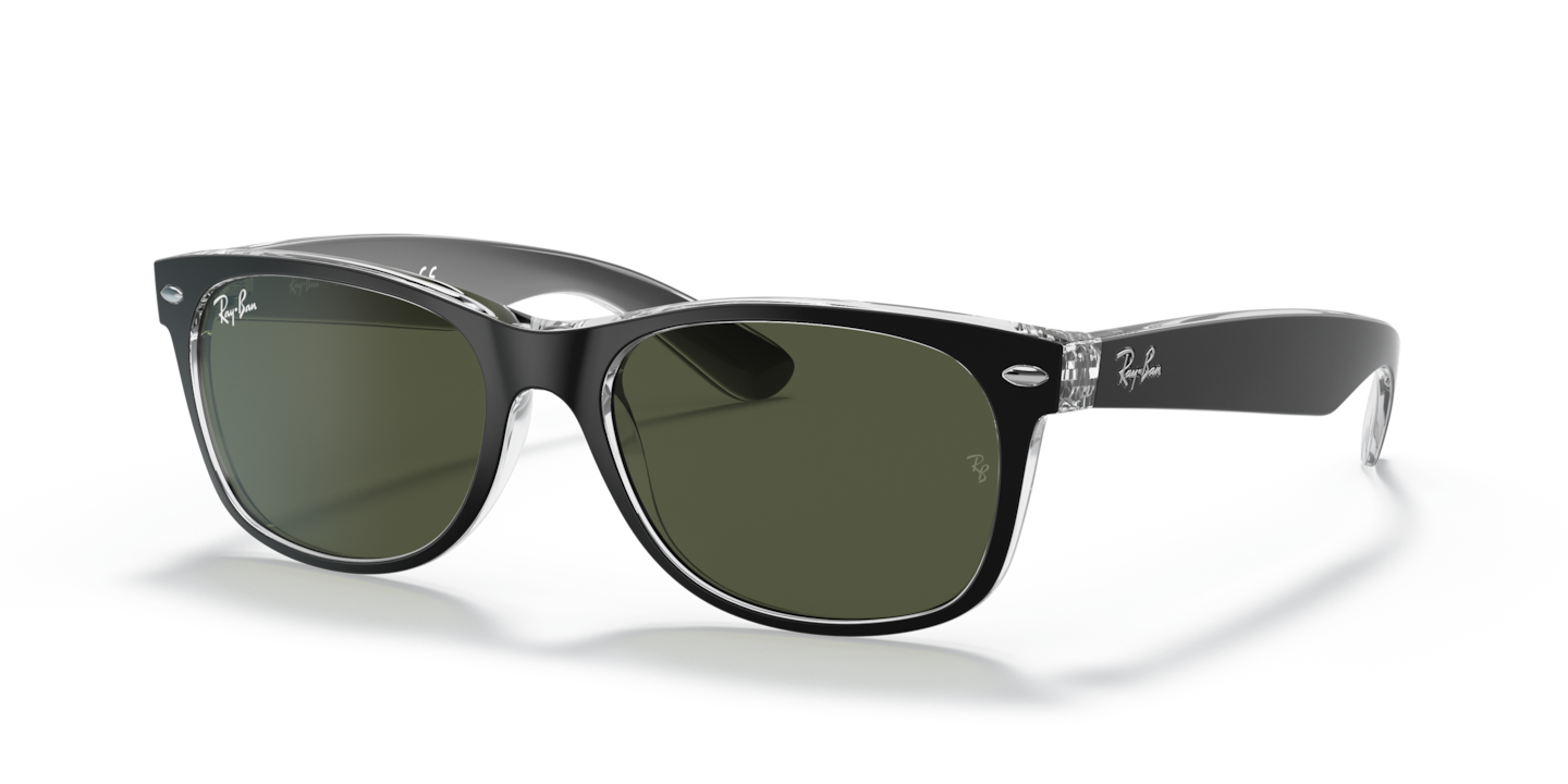 Ray-Ban RB2132 New Wayfarer Color Mix Black On Transparent