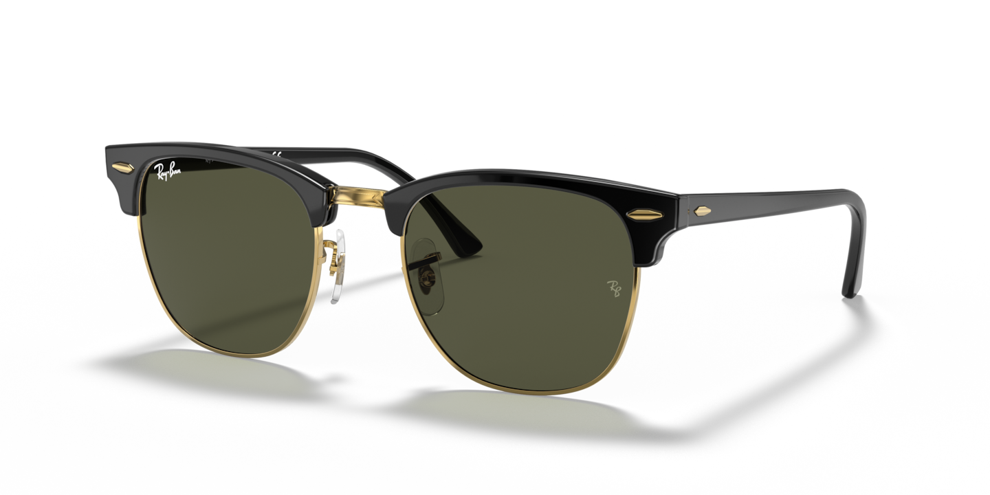 Ray-Ban RB3016 Clubmaster Classic Black On Gold